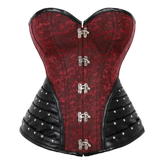 Vintage - style women's bustiers with lace and bowsBrakni Custom Made Corset
