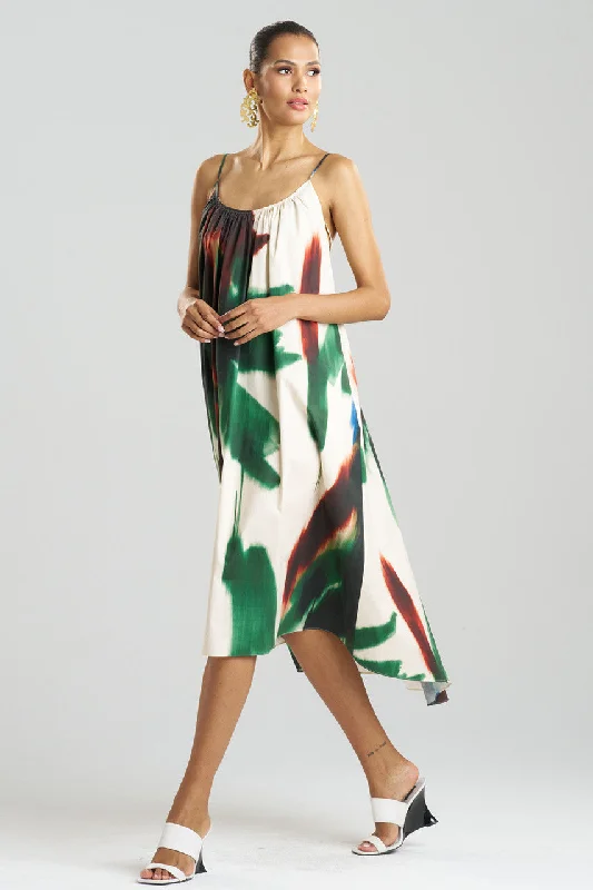 Silver - sequined sexy dresses for a futuristic feelAmalfi Printed Cotton Poplin Open Back Dress
