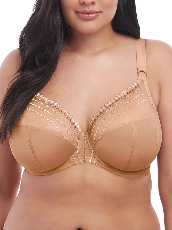 Breathable Bamboo Lingerie for Women Matilda Plunge Bra - Café Au Lait