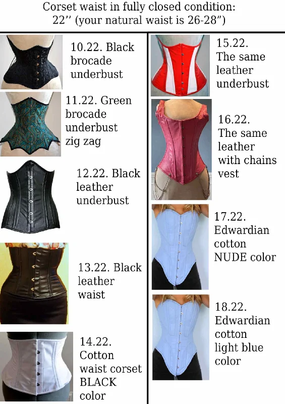 Removable - boning corsets for easy cleaningURGENT ORDERS FROM STOCK