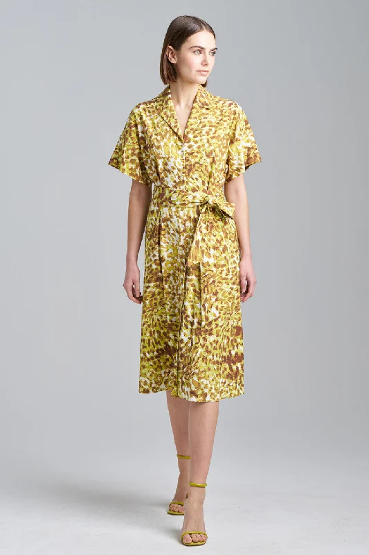 Green sexy dresses for a fresh and vibrant styleOmbre Animale Shirtdress