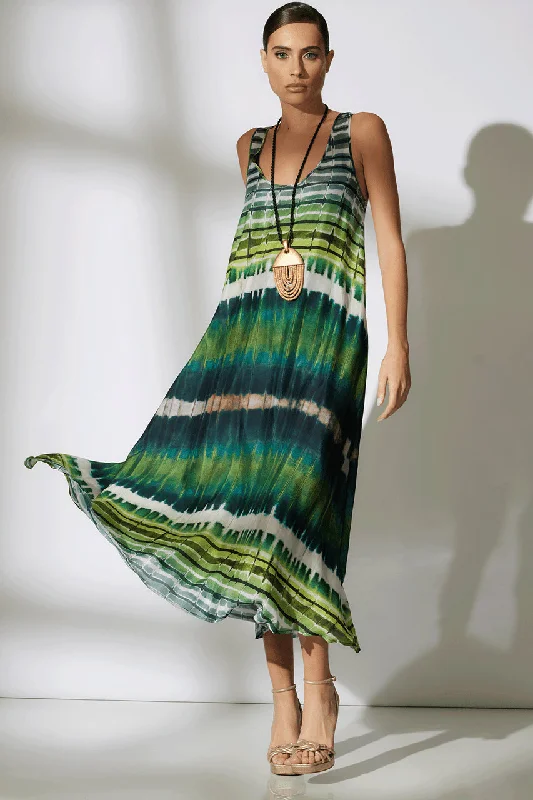Sexy New Year's Eve dresses for a glamorous countdownLana Printed Obi Silk Trapeze Tank Dress