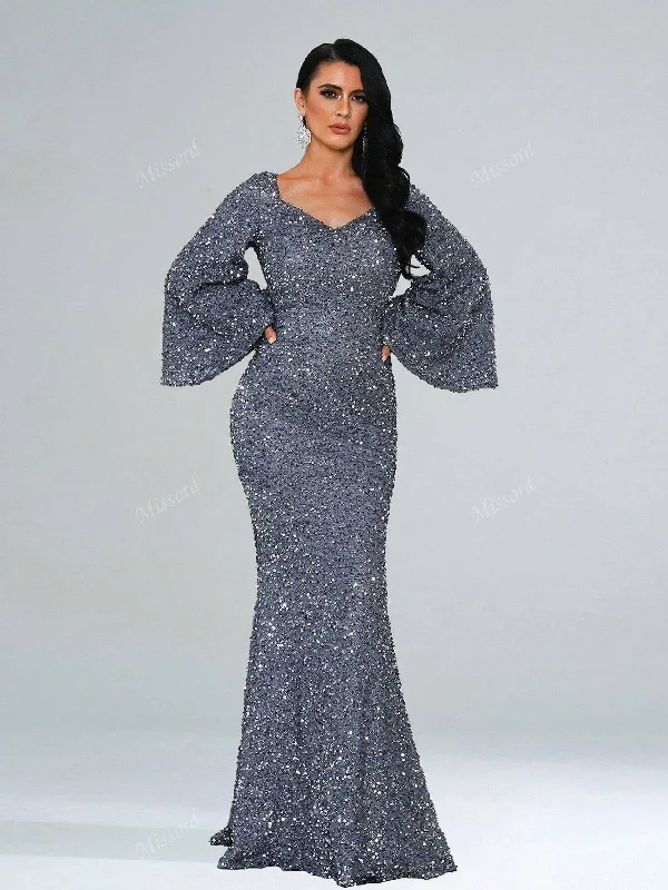 Purple sexy dresses for a regal and mysterious appealSweetheart Neck Trumpet Sleeve Floor Length Sequins Prom Dress Purple sexy dresses for a regal and mysterious appealSweetheart Neck Trumpet Sleeve Floor Length Sequins Prom Dress