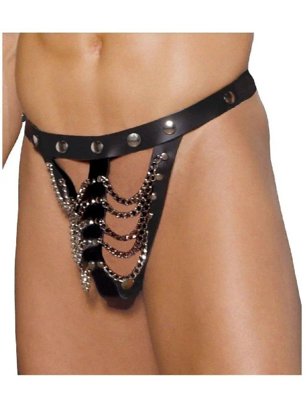 Women's Lingerie with Matching Robes Elegant Moments  EM-L9129 Men's Leather pouch with chain