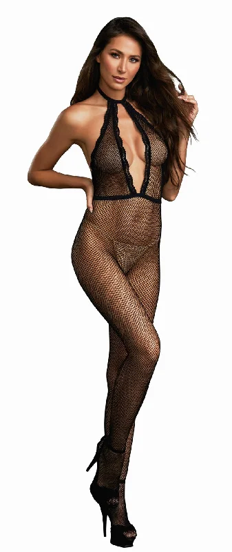 White stockings for a pure and innocent aestheticBodystocking - One Size - Black