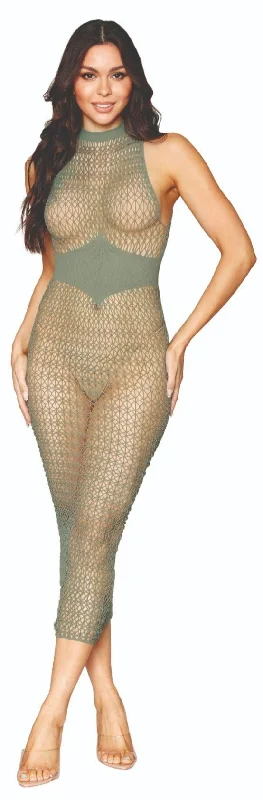Wedding stockings for a bridal lookGeometric Bodystocking Gown with Seamless Design