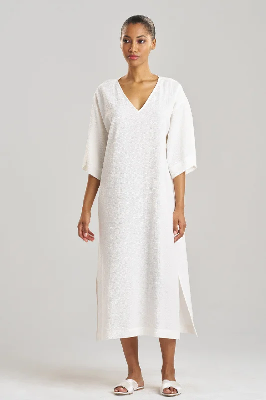Vintage Inspired Lingerie for Women Onsen V-Neck Caftan