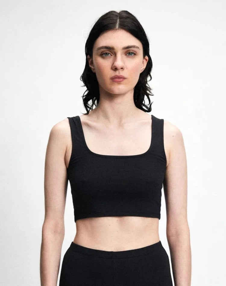 Women's Valentine's Day LingerieRITA ROW - HAUT COURT ORBITER - NOIR - PÉ24