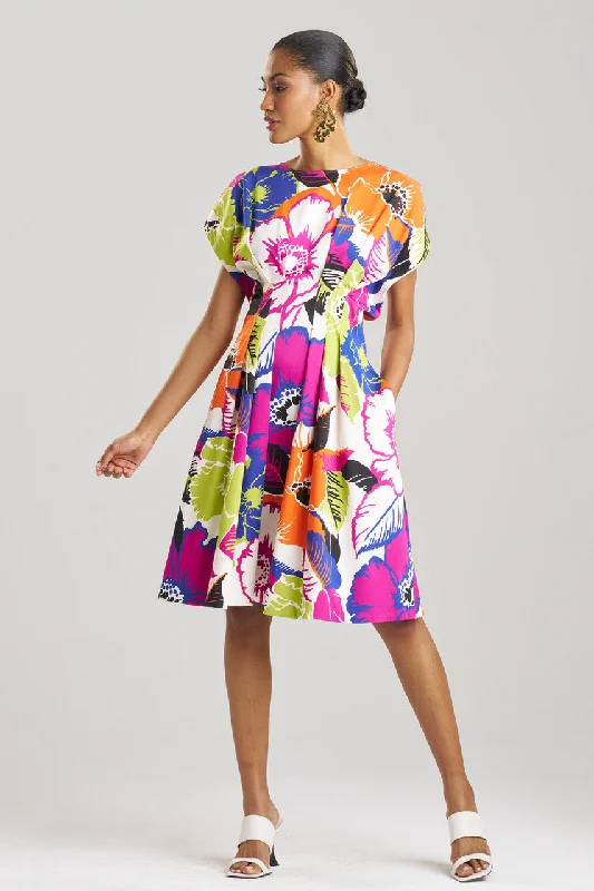 Chiffon sexy dresses for a flowy and elegant appearanceCote D'Azur Cotton Chino Fit & Flare Pleated Dress