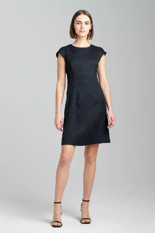 Ruched sexy dresses to accentuate curvesScroll Jacquard Shift Dress