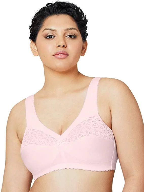 Women's Lingerie for Romantic EveningsGlamorise 1001, Women's Full Figure MagicLift Cotton Wirefree Support Bra Women's Lingerie for Romantic EveningsGlamorise 1001, Women's Full Figure MagicLift Cotton Wirefree Support Bra