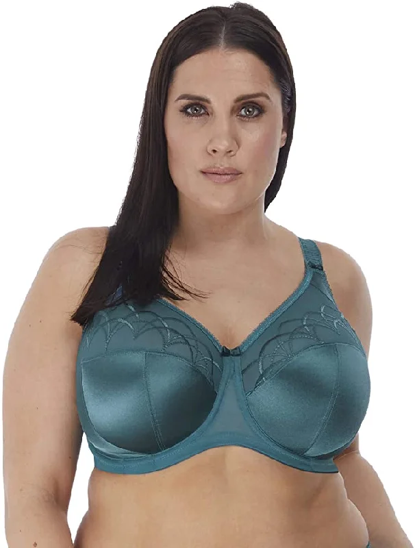 Women's Lingerie with Embroidery DetailsElomi 4030, Cate Underwire Full Cup Bra (Teal) Women's Lingerie with Embroidery DetailsElomi 4030, Cate Underwire Full Cup Bra (Teal)