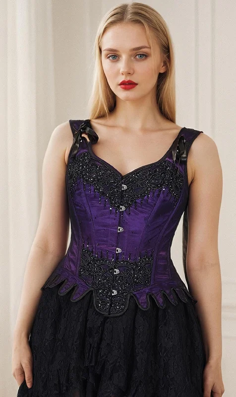 Red corsets for a passionate and attention - grabbing styleBryleigh Purple Couture Corset