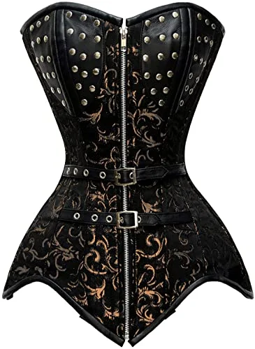 French - style bustiers for a romantic lookLaronde Brocade Steel Boned Overbust Corset