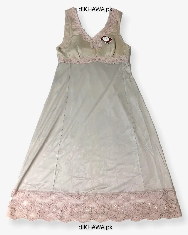 Silver - sequined sexy dresses for a futuristic feelImported Stocklot Branded Nightwear Women Floral Lace Short Mini Nightdress Nighties