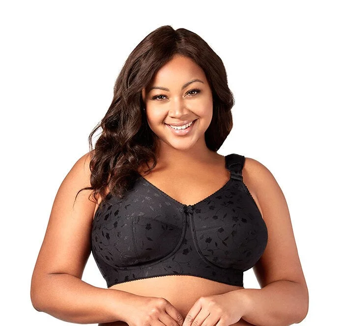 Minimalist Lingerie Styles for Women1305 ELILA JACQUARD SOFTCUP BLACK