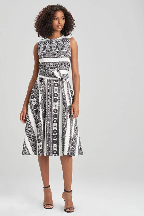 Sexy Christmas dresses for a festive occasionLe Souk Jacquard Fit and Flare Dress