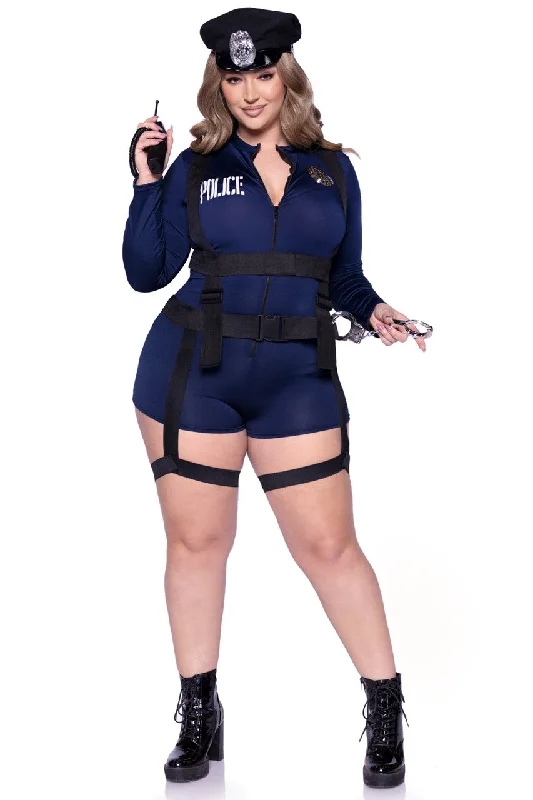 Plus Size Women's Cosplay LingeriePlus Size Handcuff Hottie Costume