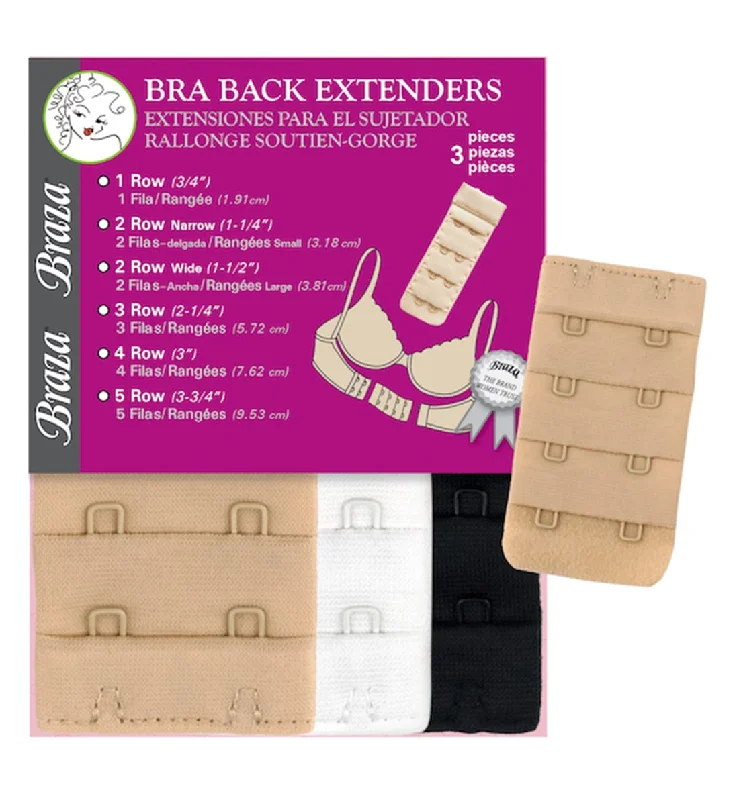 Sensual Lingerie for Women's Night OutBra Back Extenders - 3 Pack