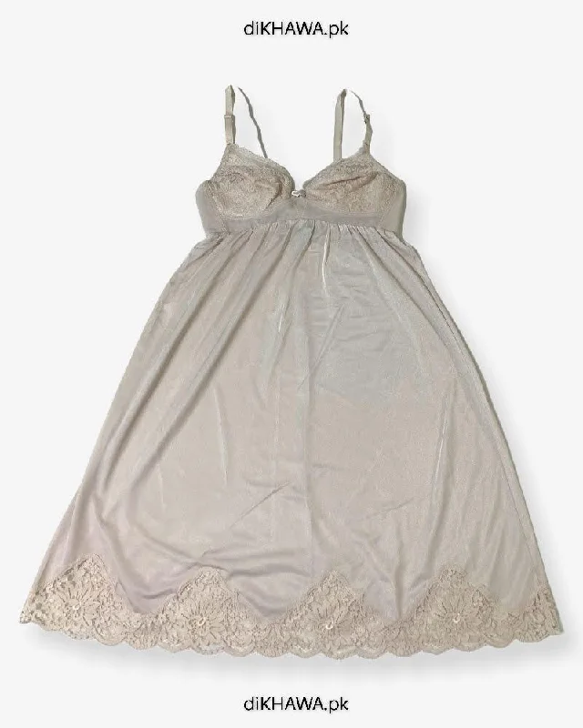 Velvet sexy dresses for a plush and warm lookImported Stocklot Branded Nightwear Women Floral Lace Short Mini Nightdress Nighties