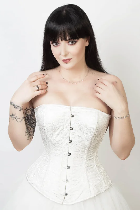 Neoprene corsets for a stretchy and form - fitting styleGael Long Line Brocade Corset