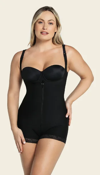 Women's Lingerie with Convertible Straps018678N LEONISA OPEN BUST SHAPER