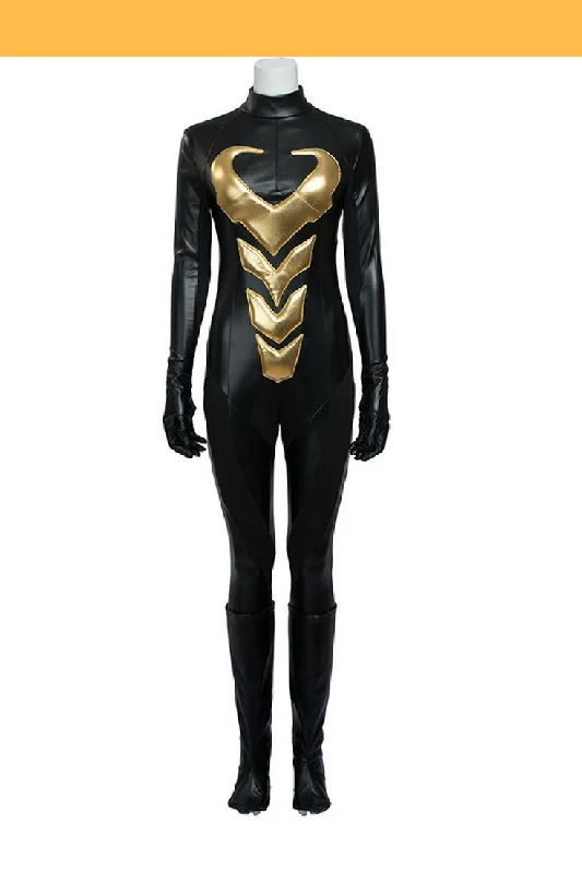 Women's Video Game Character Cosplay LingerieWasp Comic Appearance PU Leather Cosplay Costume