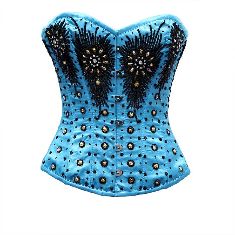 Floral - patterned corsets for a romantic and spring - like feelLindsiy Embroidery Overbust Corset
