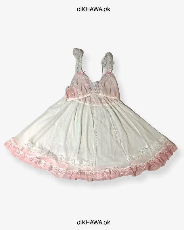 Sexy Christmas dresses for a festive occasionImported Stocklot Branded Nightwear Women Floral Lace Short Mini Nightdress Nighties