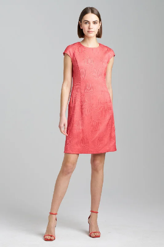 Fringe - trimmed sexy dresses for a 1920s - inspired lookScroll Jacquard Shift Dress