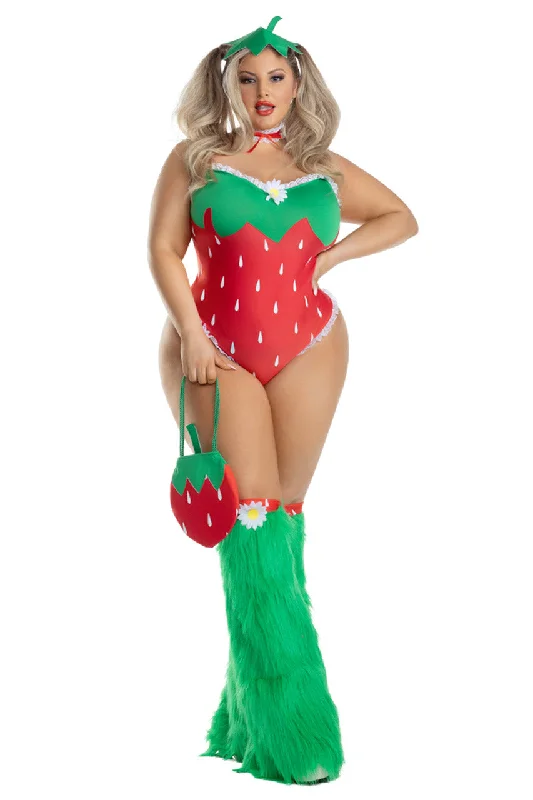 Women's Anime Cosplay LingeriePlus Size Sassy Strawberry Costume