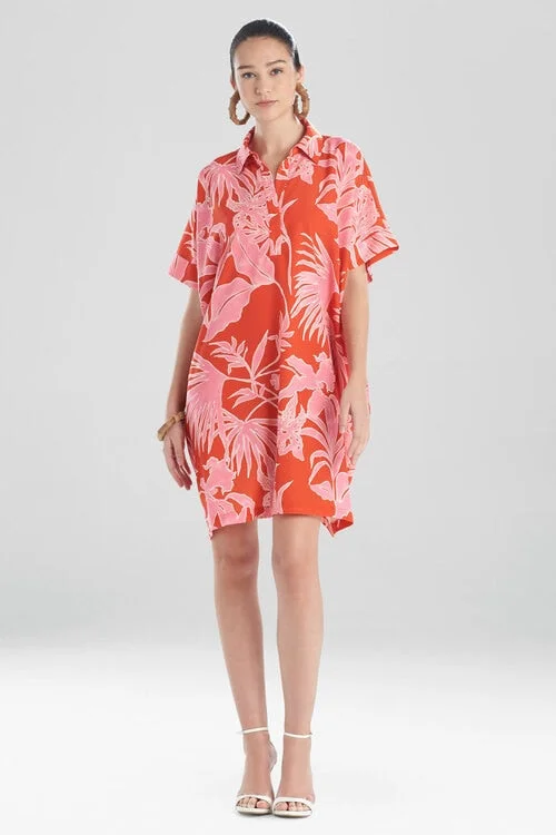 Sexy off - the - shoulder dresses for a flirty lookAiko Printed CDC Caftan Dress