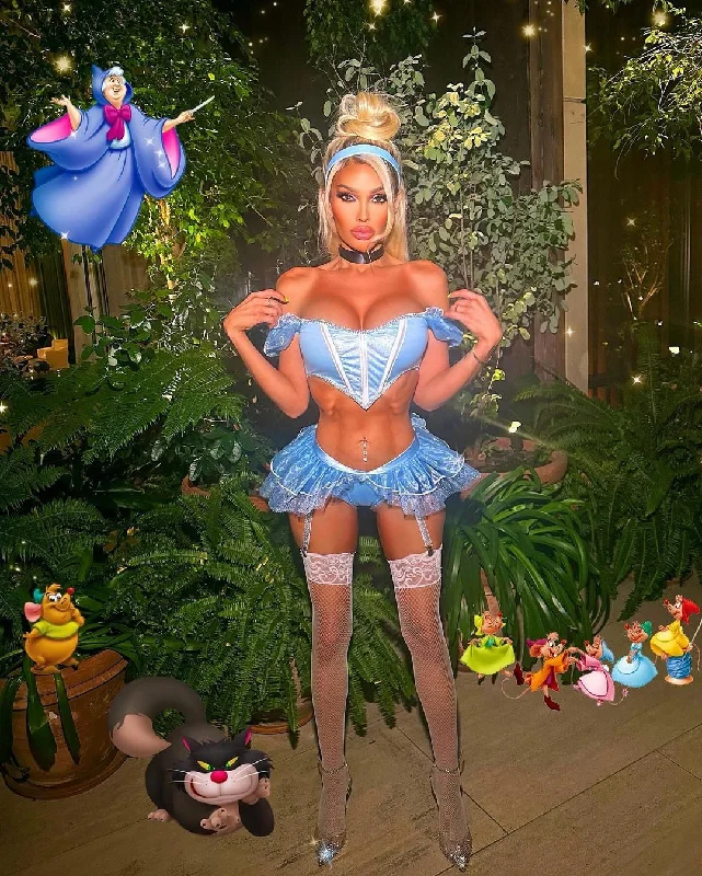 Women's Historical Cosplay Lingerie SetLace Cinderella Costume