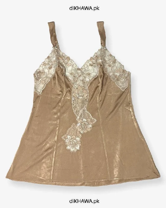 Sexy club dresses for a night of dancingImported Stocklot Branded Cotton Nightwear Women Floral Lace Short Mini Nightdress Nighties