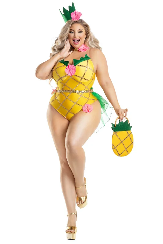 Sexy Nurse Cosplay Lingerie OutfitPlus Size Pretty Pineapple Costume