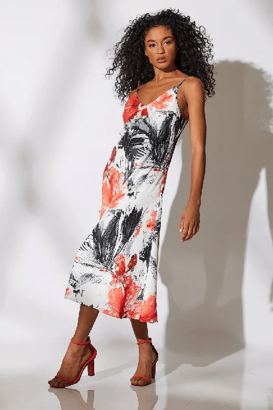 Chiffon sexy dresses for a flowy and elegant appearanceSunset Palm Slip Dress