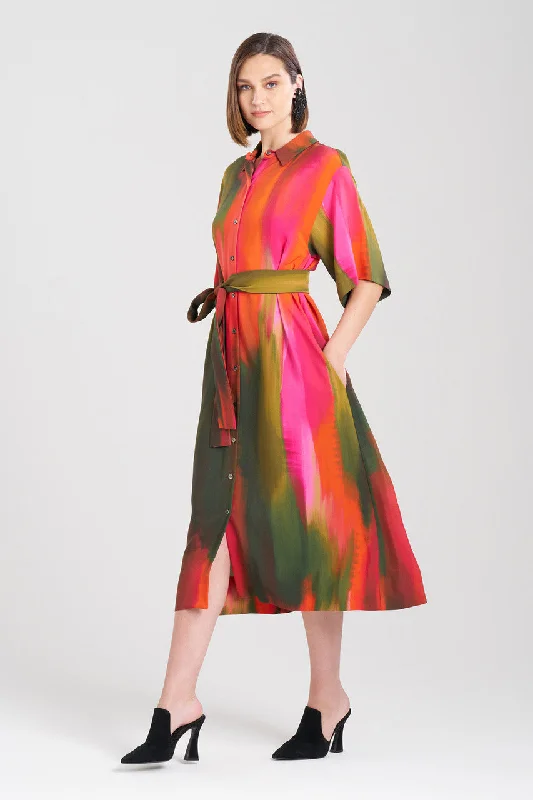Black sexy dresses for a classic and sophisticated lookOmbre A-line Belted Shirtdress Black sexy dresses for a classic and sophisticated lookOmbre A-line Belted Shirtdress