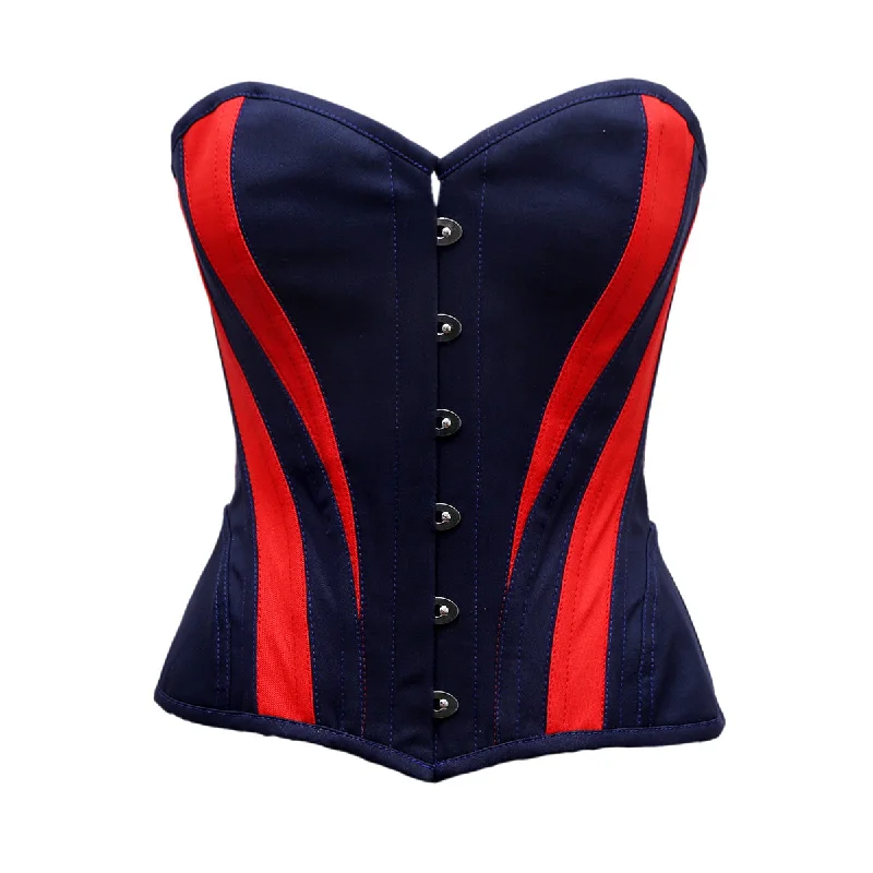 Microfiber corsets for a lightweight optionRoget Black & Red Satin Overbust Corset