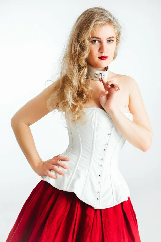 French - style bustiers for a romantic lookThe Ramona Corset. Bespoke high quality authentic peplum style corset from leather on steel bones