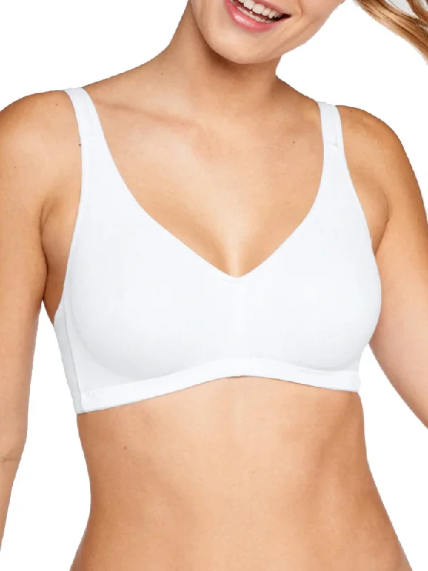 Women's Corset Style Lingerie Elasticup - One Size Fits All Soft Bra - White