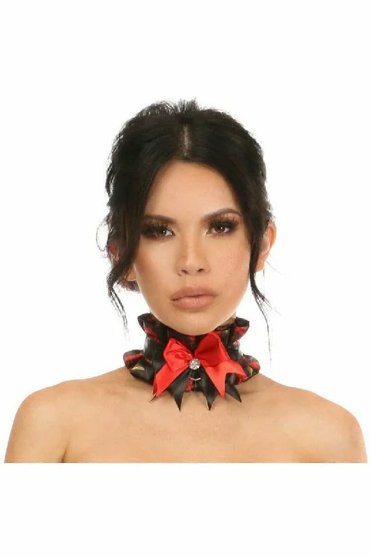 Sexy Female Cosplay UnderwearSexy Red Roses Satin Costume Choker