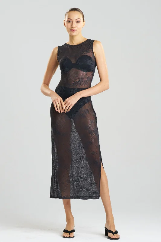 Women's High Waist Lingerie Bodysuits Dragon Lace Gown