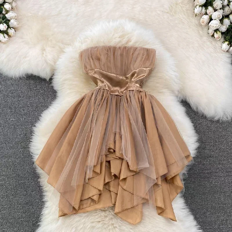 Organza - trimmed sexy dresses for a delicate touchLouisa Mesh Detail Dress