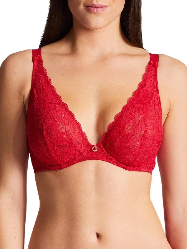 Eco-Friendly Organic Lingerie for Women Rosessence Comfort Triangle Plunge Bra - Gala