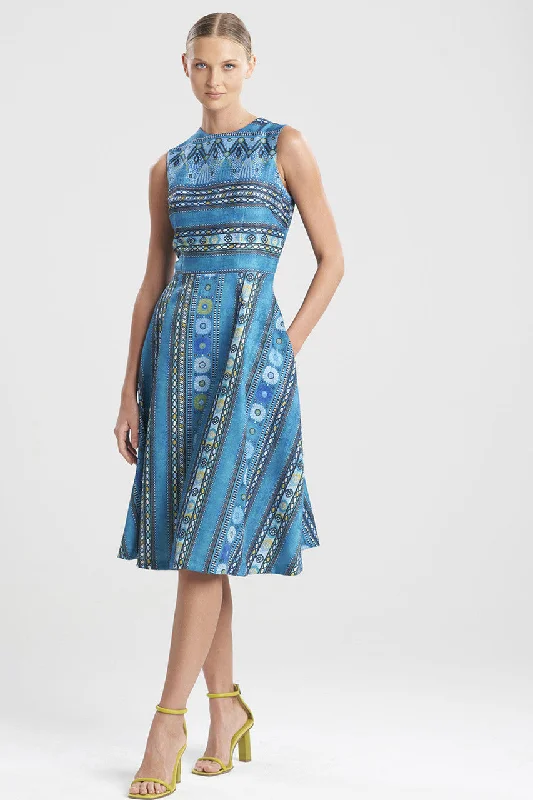Sexy lingerie - inspired dresses for a seductive look at homeLe Souk Jacquard Fit and Flare Dress
