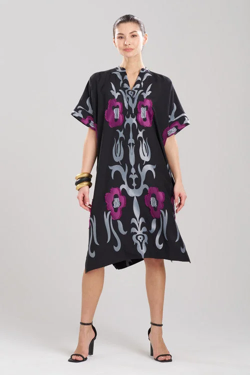 Sexy wrap dresses with a cinched waistSuzani Jacquard Oversized Caftan Dress