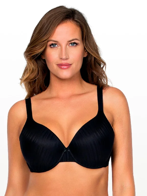 Women's bras with a contoured cup designAline T-shirt Bra - Black - P5251
