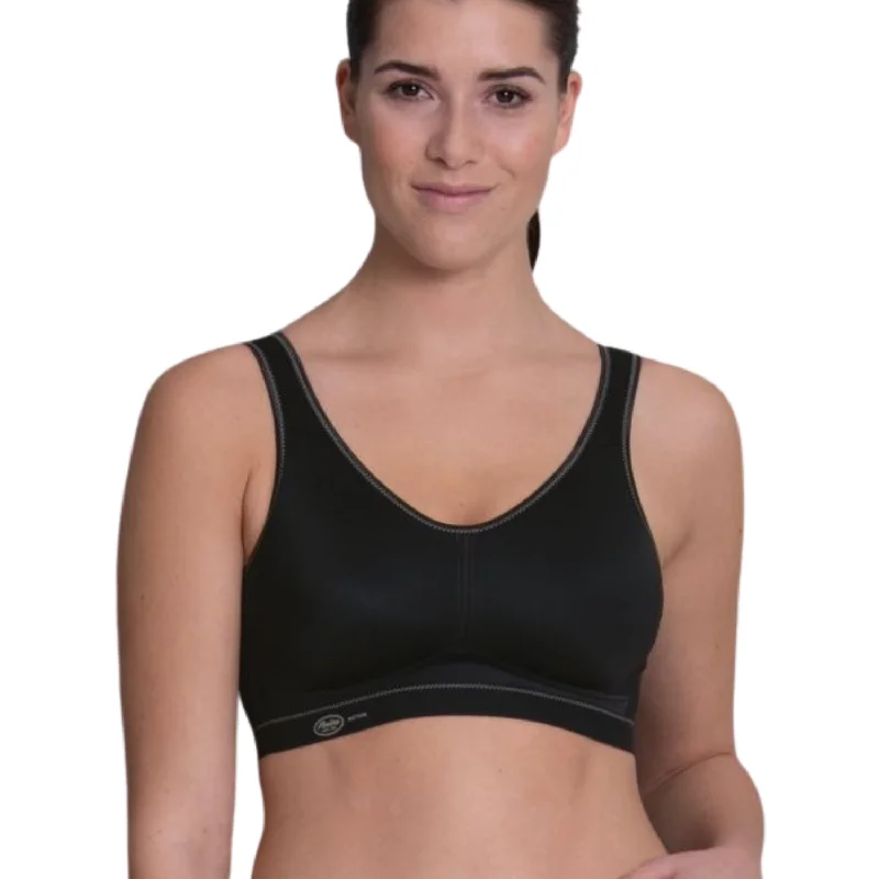 Women's bralettes with a soft, seamless styleAnita Active Light and Firm Sports Bra, Black