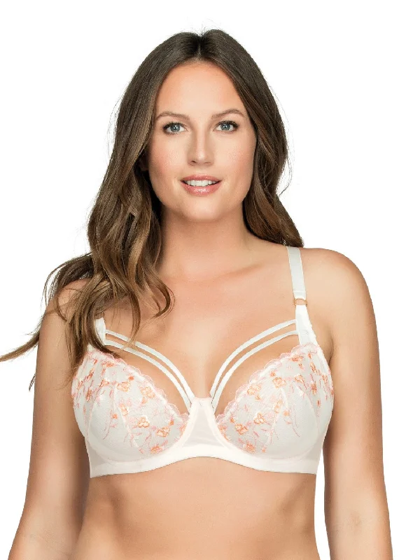 Women's nursing bras with easy - access clipsBriana Unlined Wire Bra - Petal Pink w Floral - P5672 Women's nursing bras with easy - access clipsBriana Unlined Wire Bra - Petal Pink w Floral - P5672