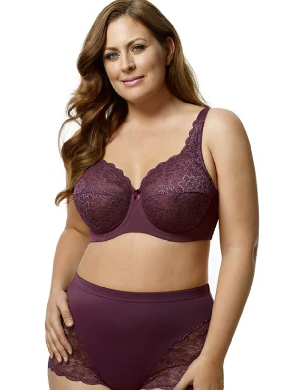 Women's unpadded bras for a natural lookElila Full Lace Underwire, Plum | Plum Elila Lace Bra 2311 Women's unpadded bras for a natural lookElila Full Lace Underwire, Plum | Plum Elila Lace Bra 2311